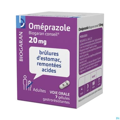 OMEPRAZOLE 20MG BIOG CONS GEL 7