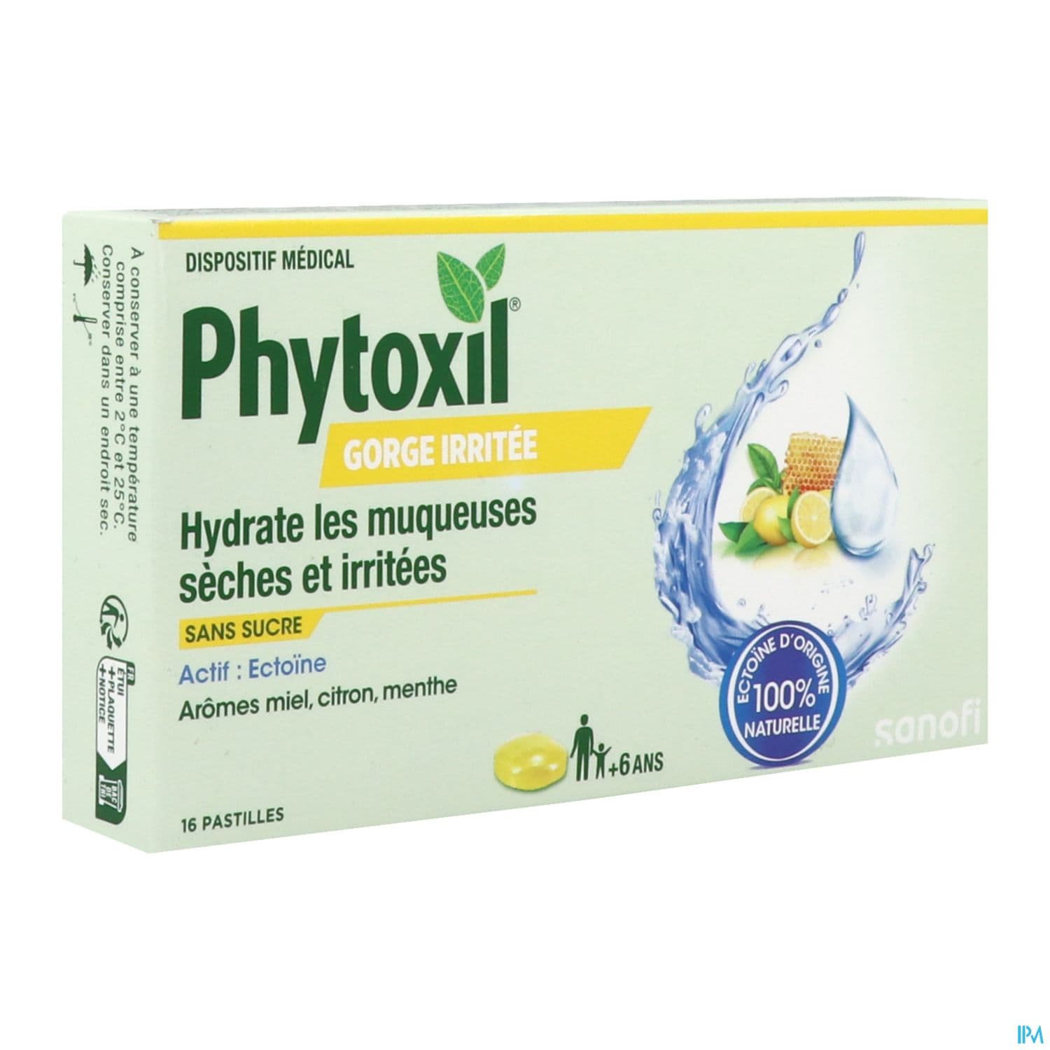 Phytoxil Gorge Irritee Pastille Miel Citron Menthe 16