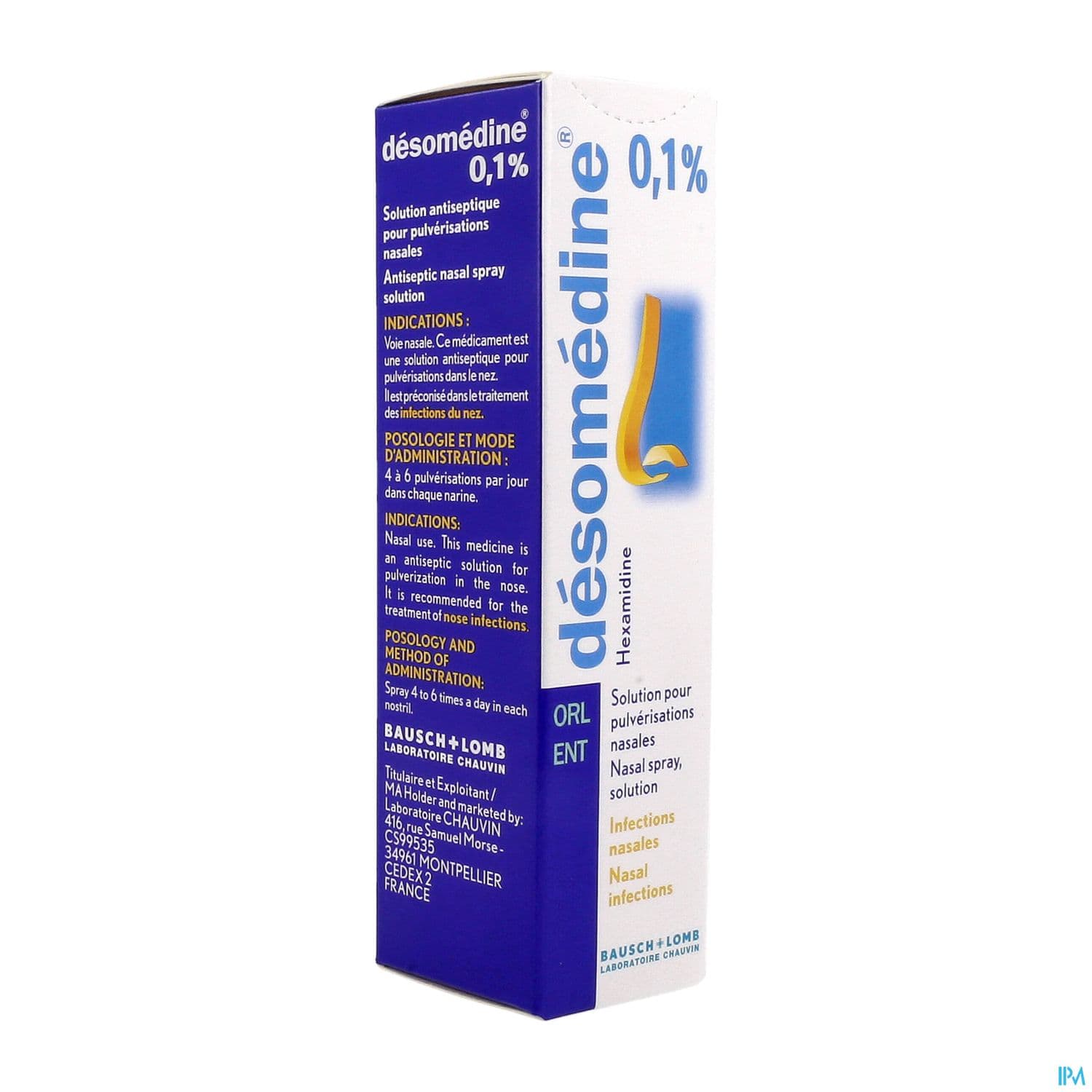 Desomedine 0.1% Solution Pour Pulveristion Nasale 10ml