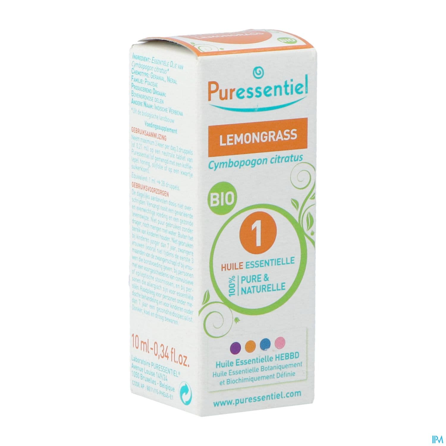 Puressentiel Huile Essentielle Lemongrass Bio 10ml