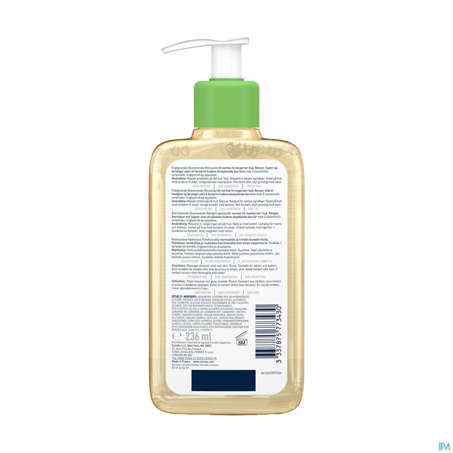 CERAVE HUILE LAVANTE 236ML