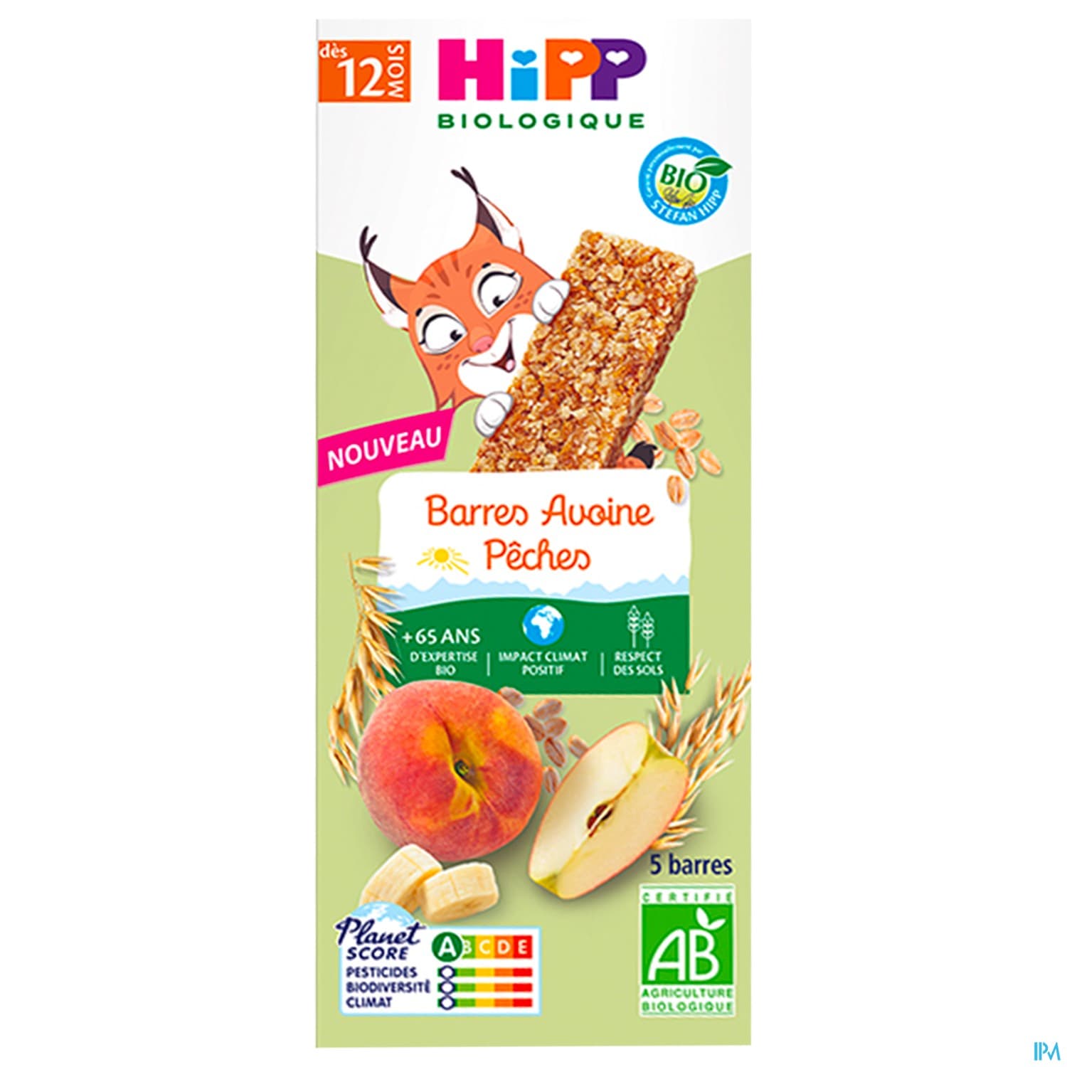 HIPP BAR AVOIN PECHE 20GX5