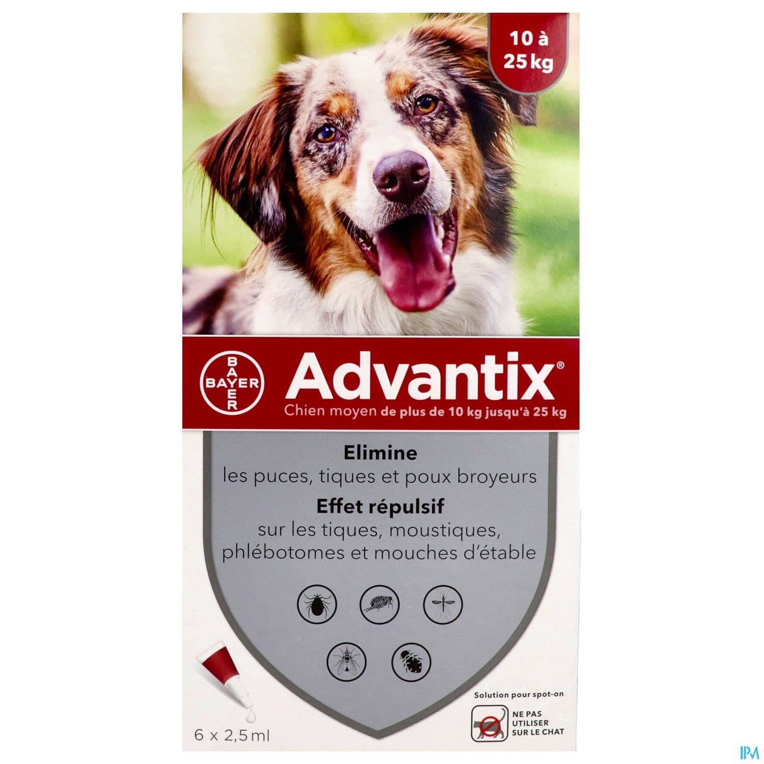 ADVANTIX MOY CHIEN PIPET2,5ML6
