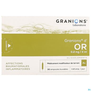 Granions Or Solution Buvable Ampoule 2ml 30