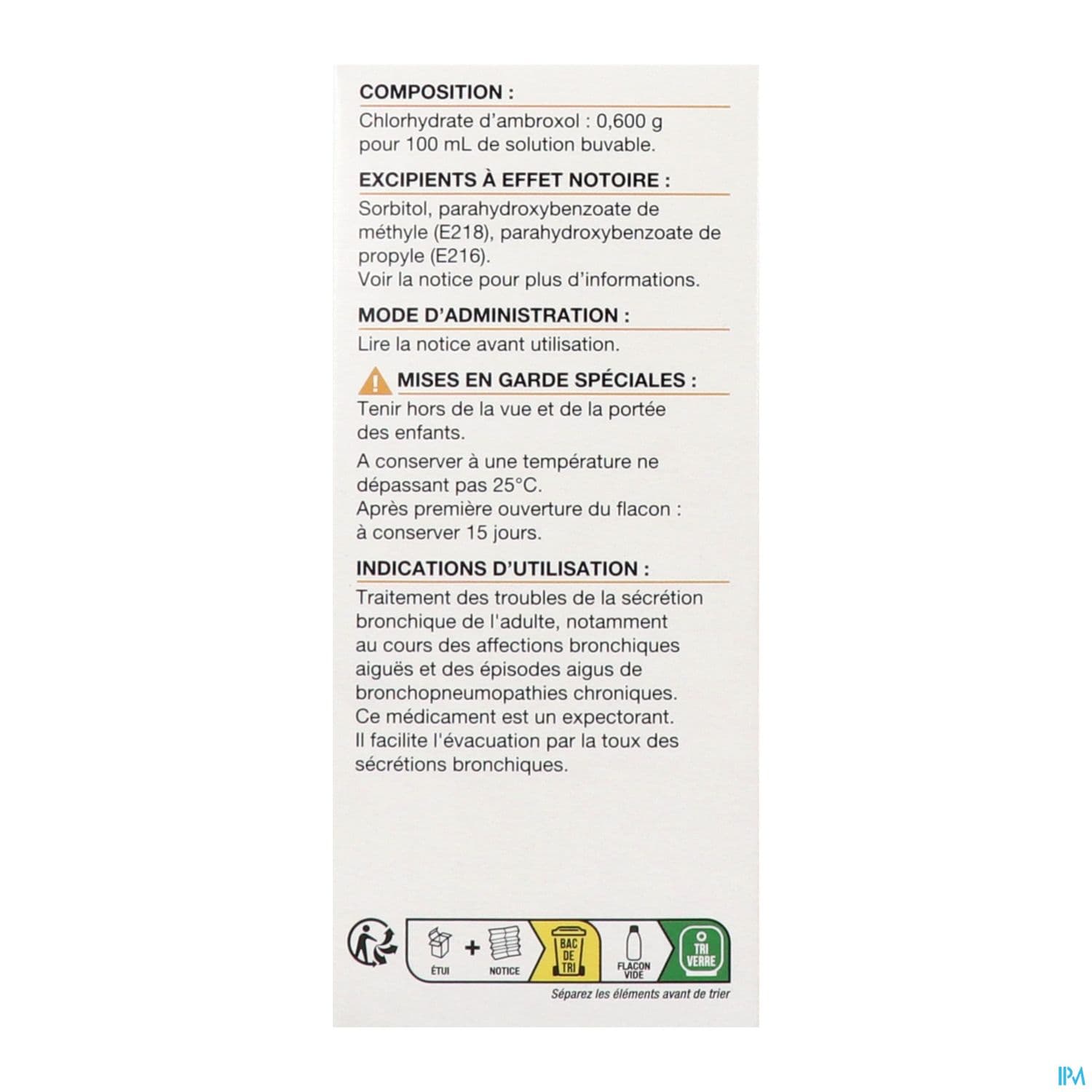 Ambroxol Viatris 0.6% Solution Buvable 150ml + Gobel