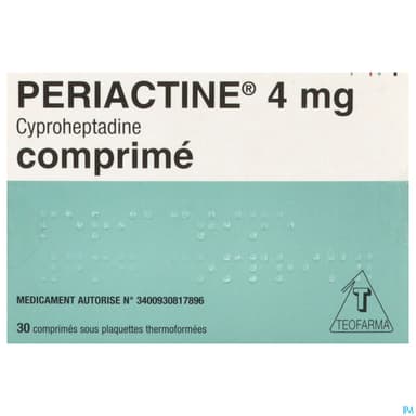 Periactine 4mg Comprime 30