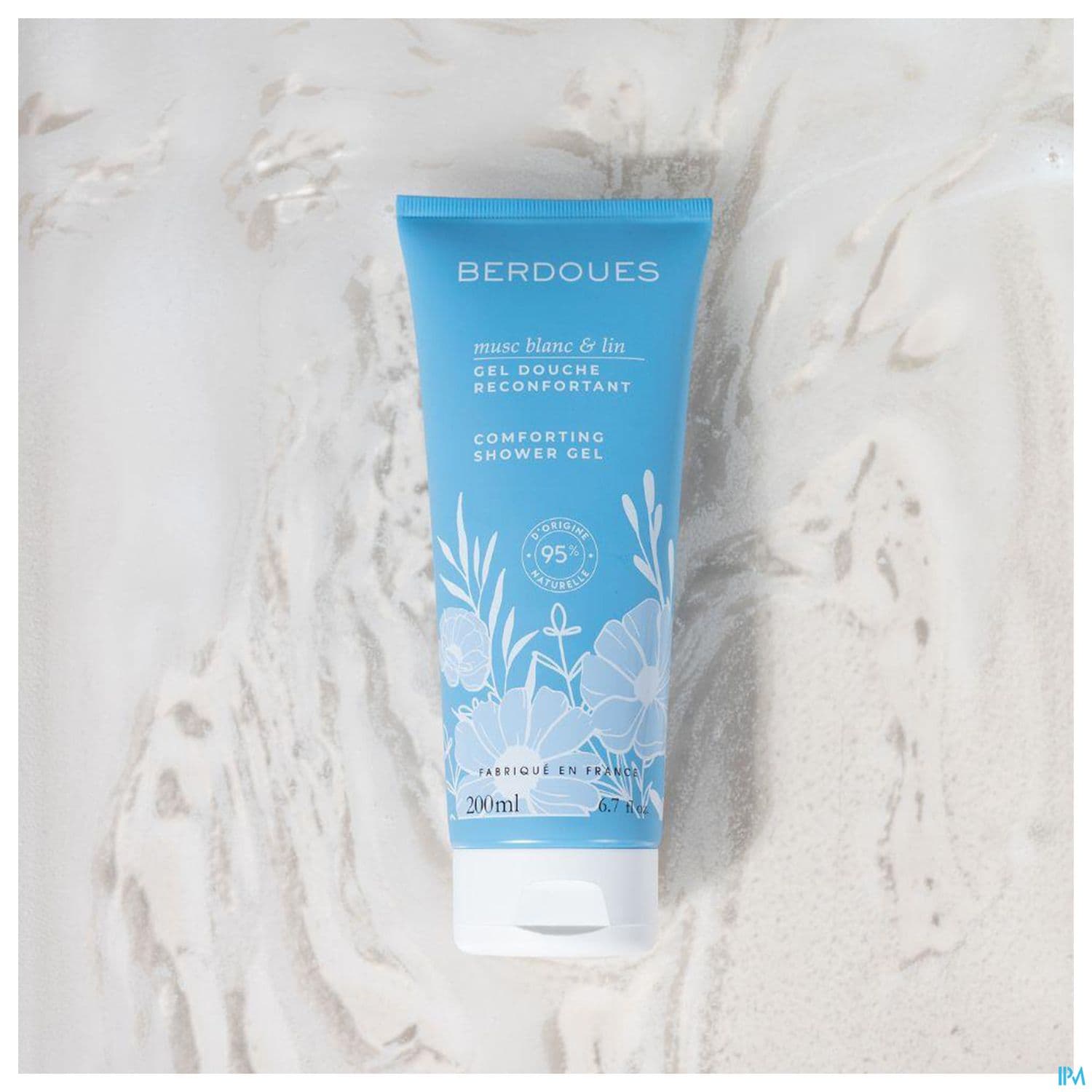 Berdoues Gel Douche Reconfortant Musc Blanc Lin 200ml