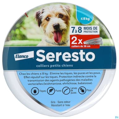 COLLIER SERESTO A/PARA PT CHIEN X2