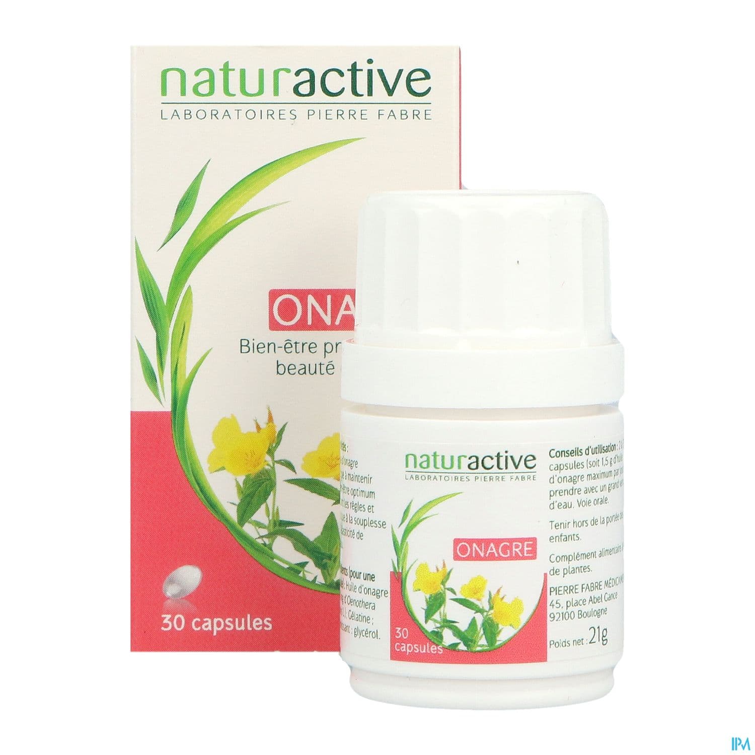 NATURACTIVE ONAGRE HLE CAPS 30