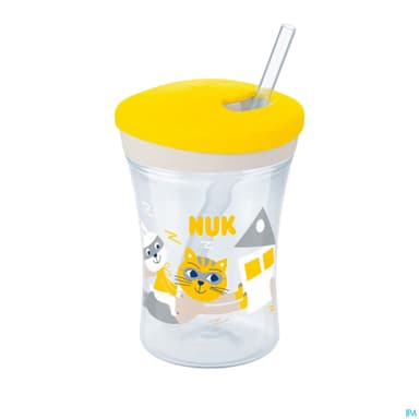 NUK ACTION CUP TASSE+PAILLE 12M+