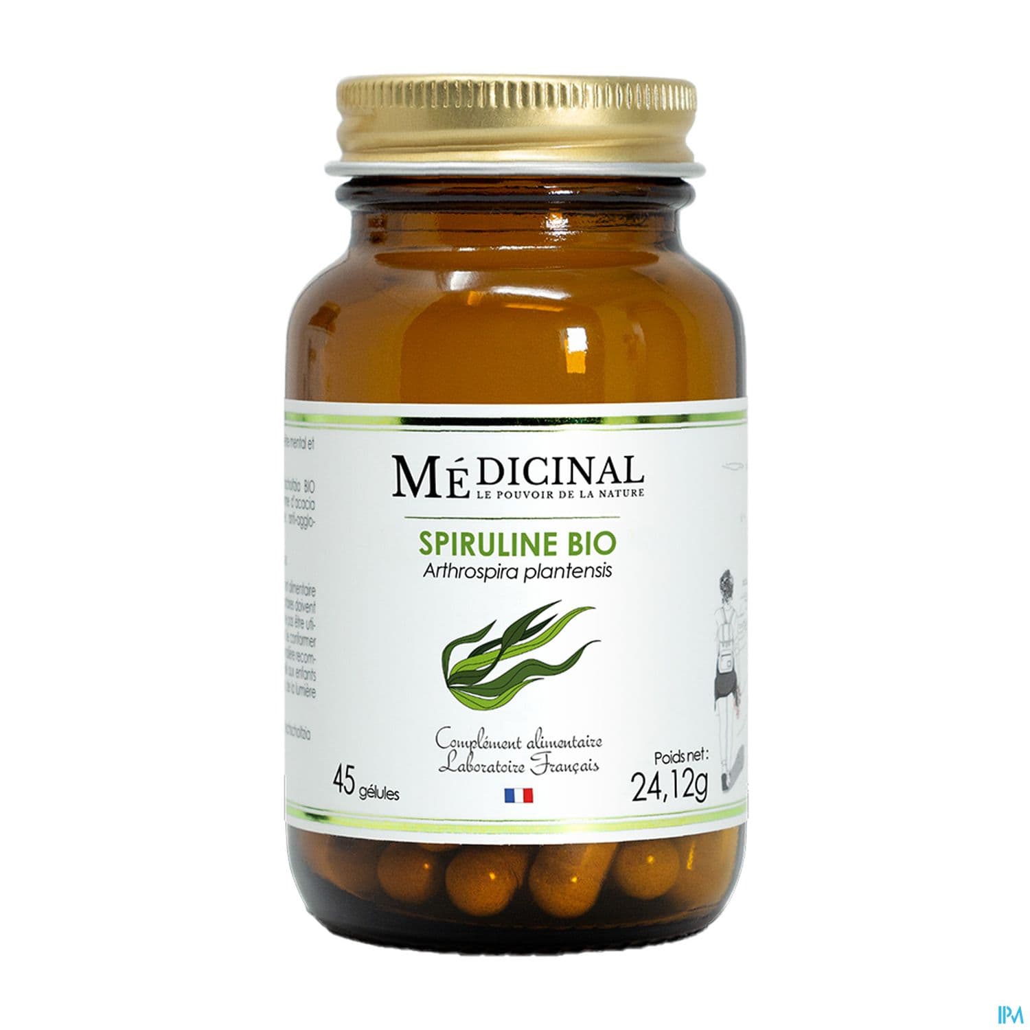 Medicinal Spiruline Bio Gelule 45