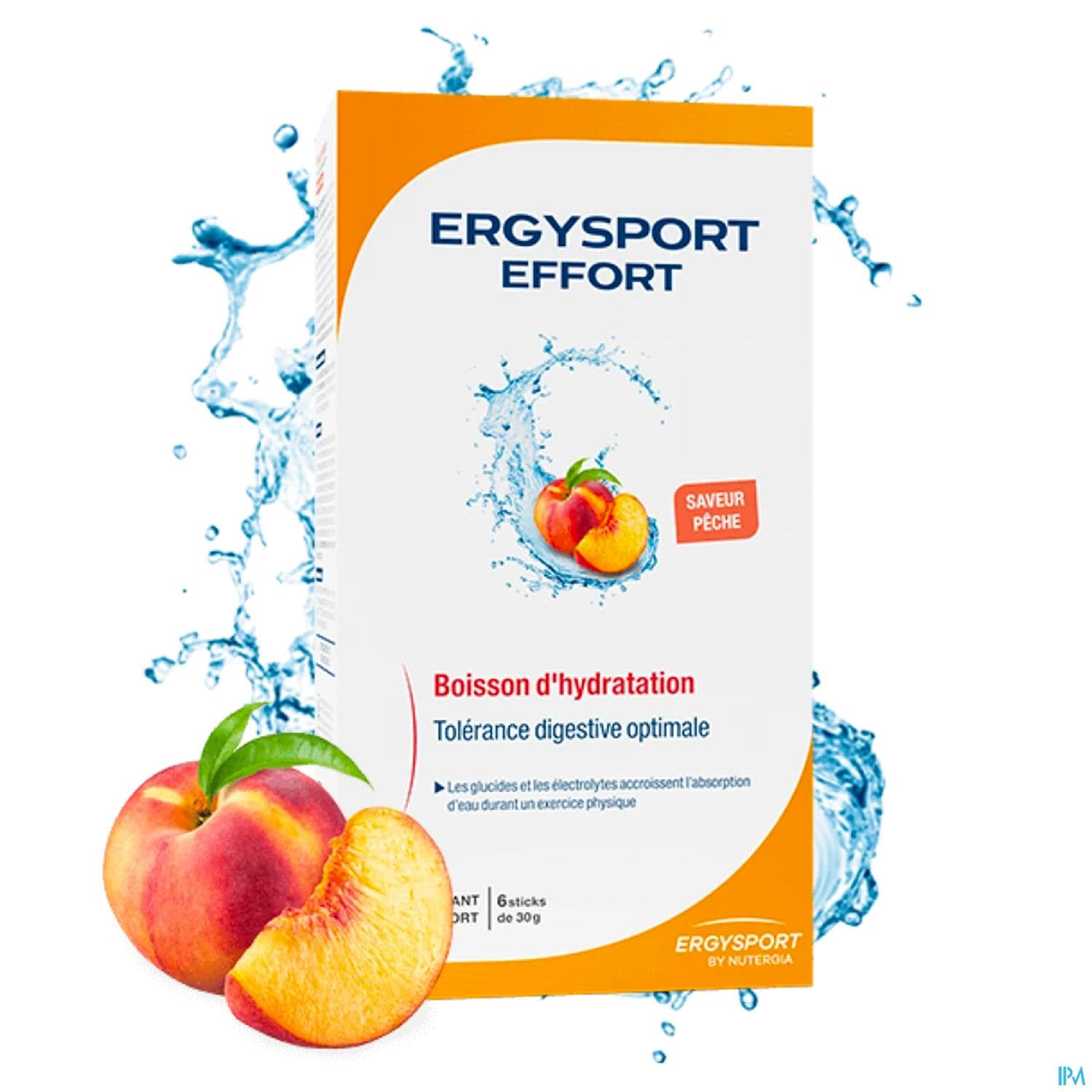 Nutergia Ergysport Effort Peche Poudre Stick 30g X6