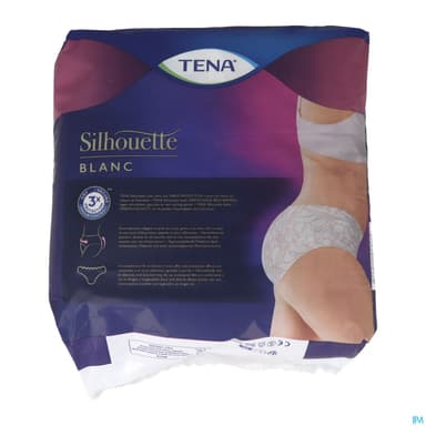 TENA SILHOUETTE PLUS TB M BLC X12
