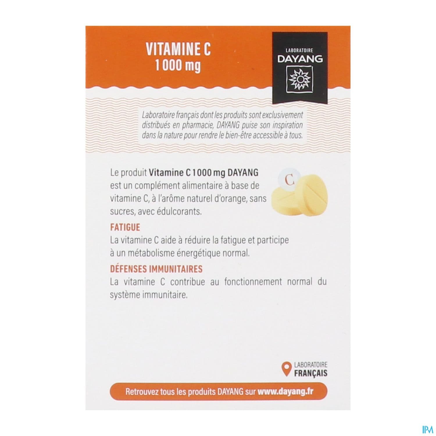 DAYANG VITAMINE C 1000MG CPR 20
