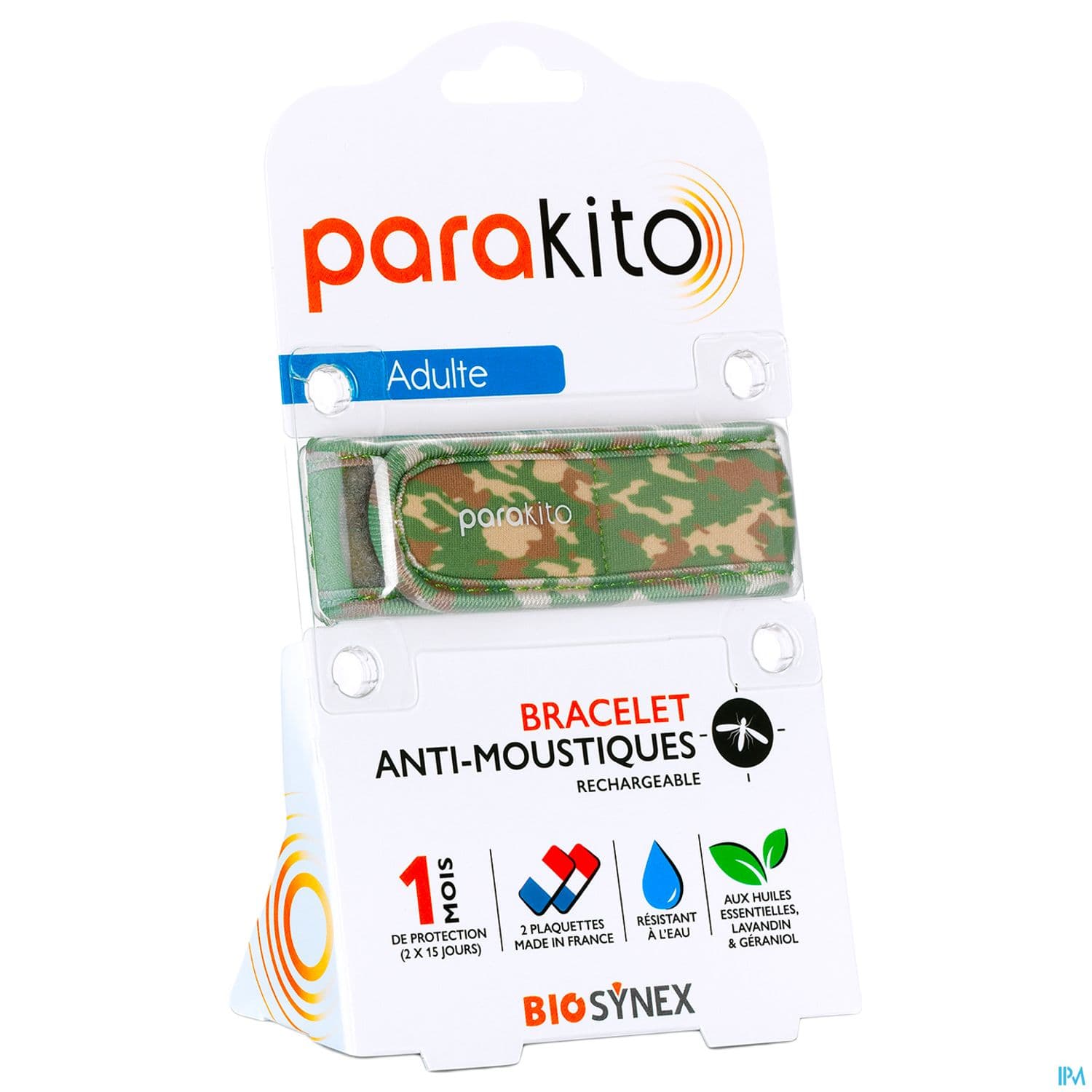 Parakito Bracelet Antimoustique Rechargeable Adulte Camouflage