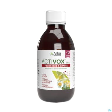 Arkopharma Activox Gorge Et Toux Sirop 175ml