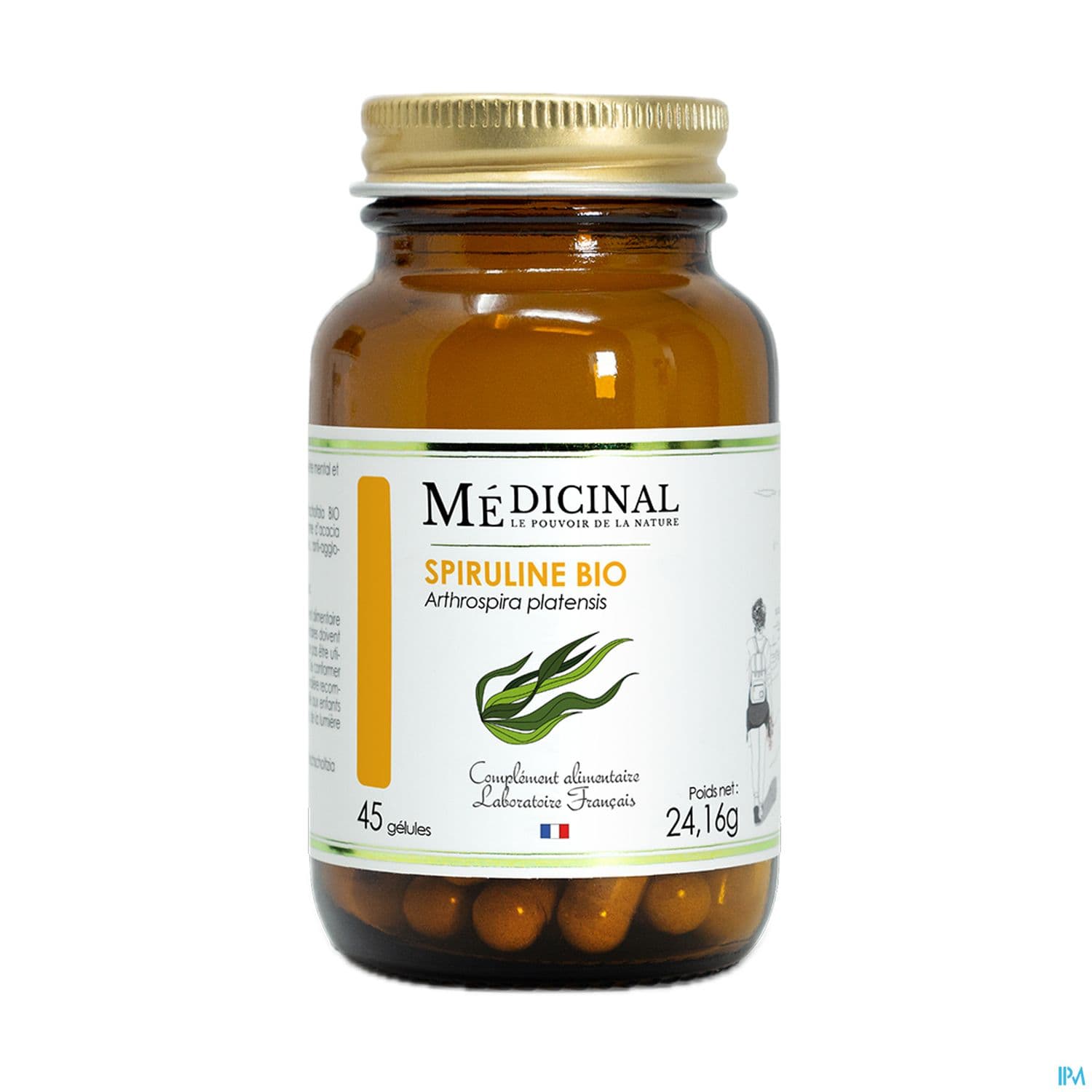 Medicinal Spiruline Bio Gelule 45