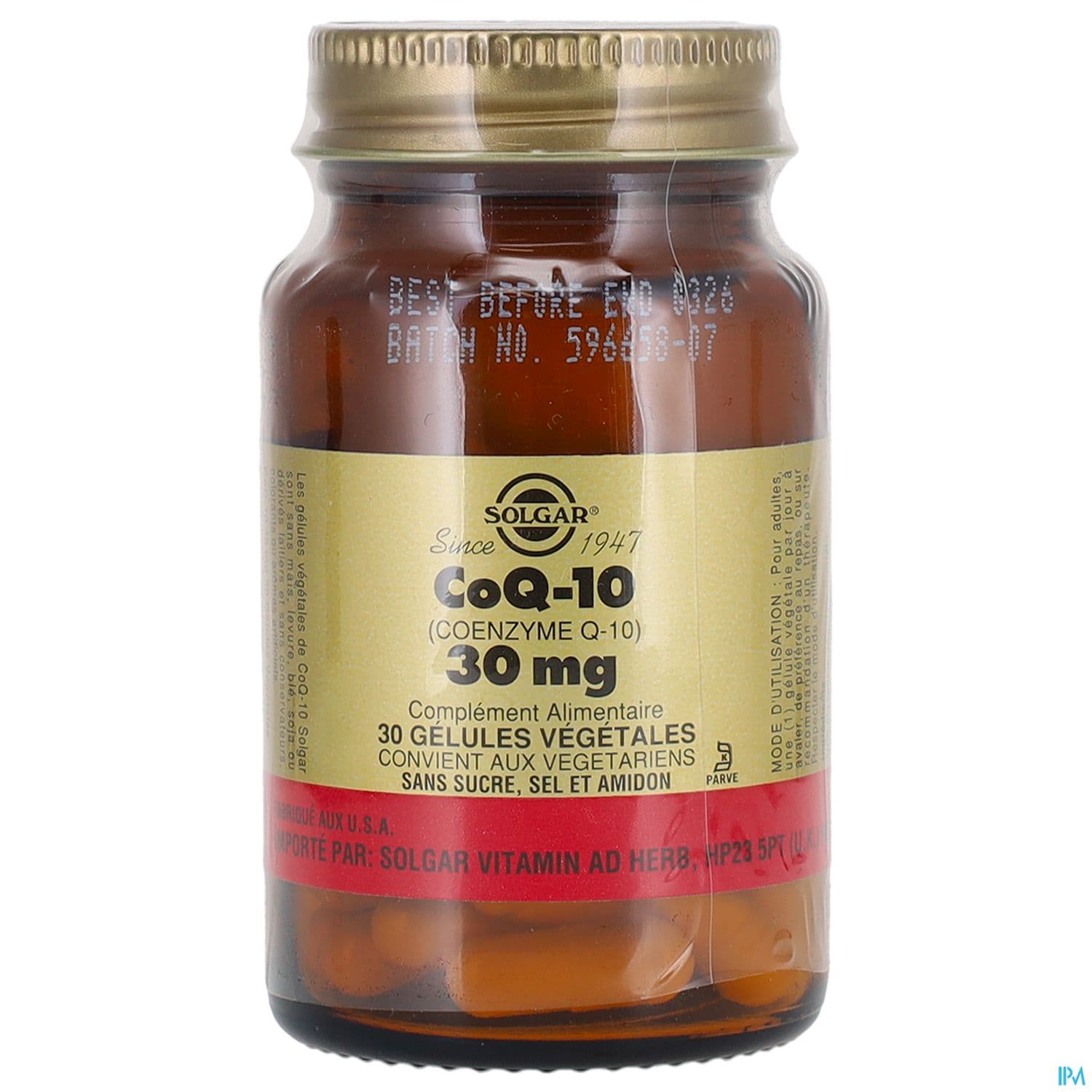 Solgar Coq 10 60mg Gelule Vegetale 30