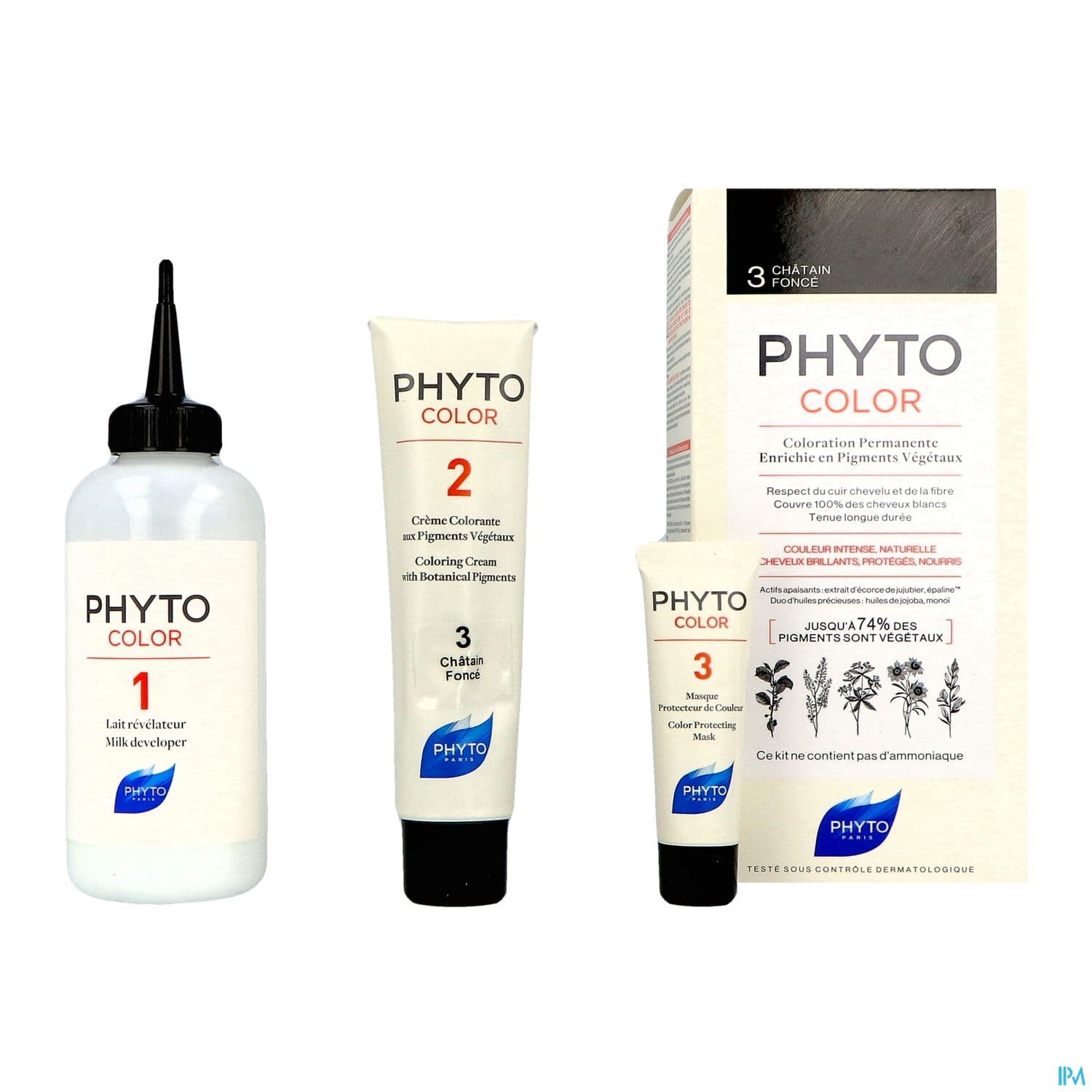 PHYTO COLOR 3 CHATAIN FONCE