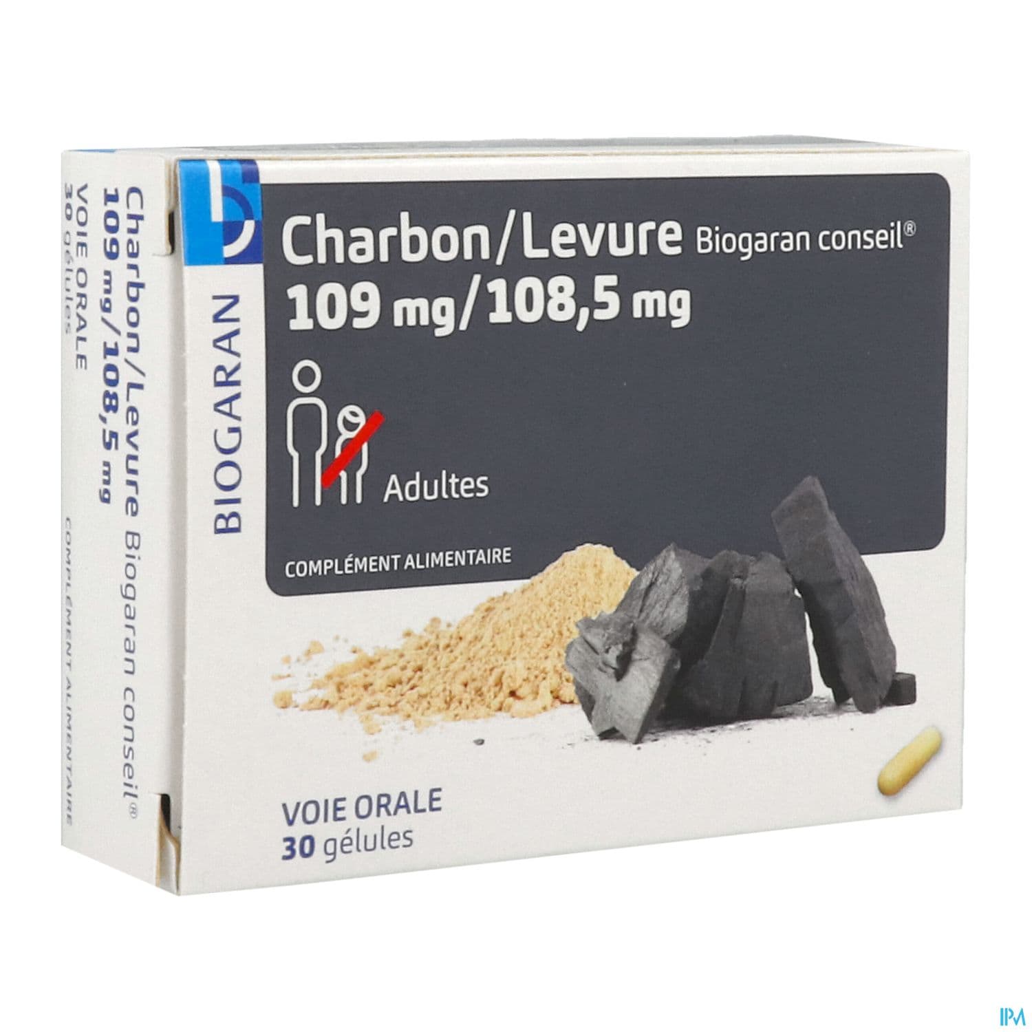Charbon Levure Biogaran Conseil 109/108mg5 Gelule 30