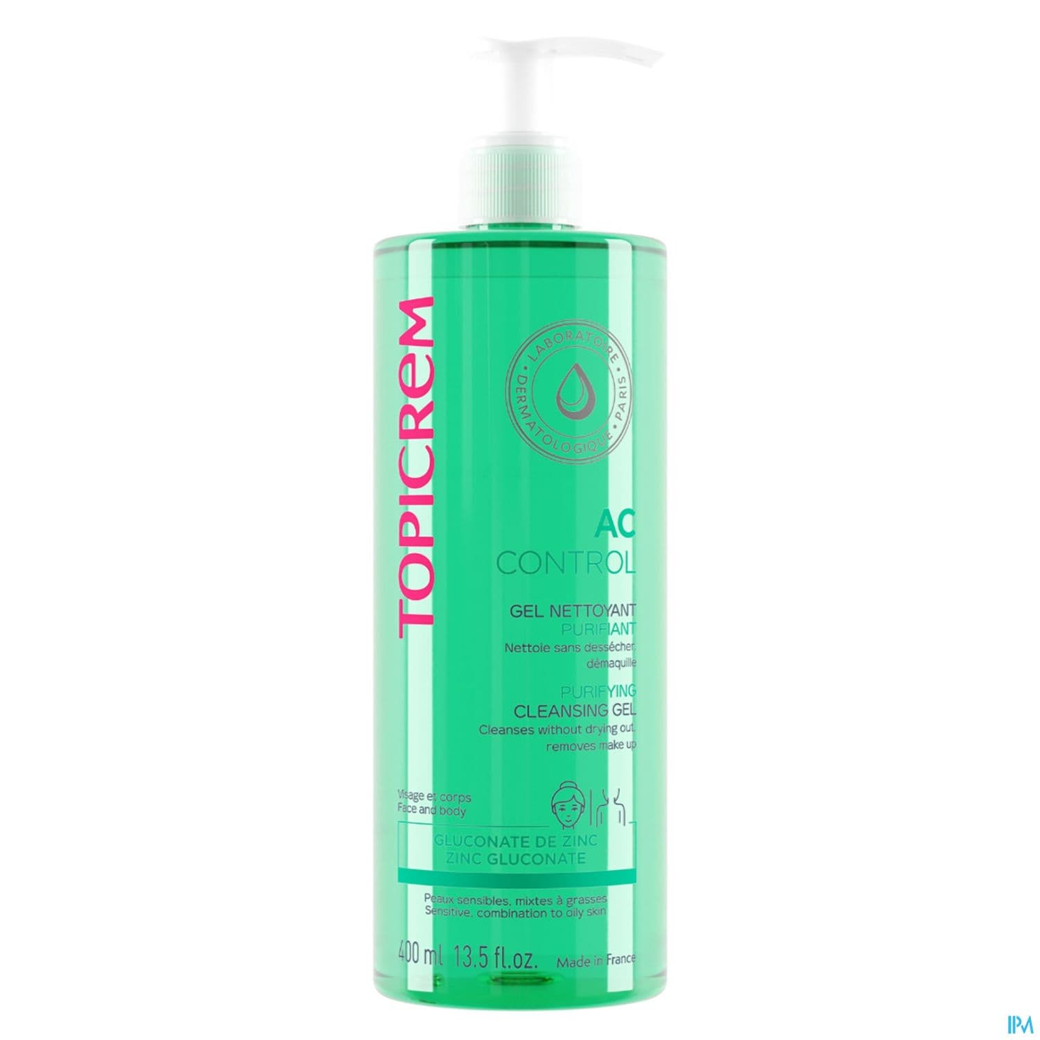 Topicrem Ac Gel Nettoyant Purifiant Tube 400ml