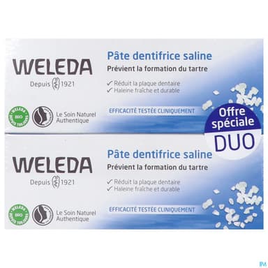 WELEDA PATE DENT SALINE 75ML X2