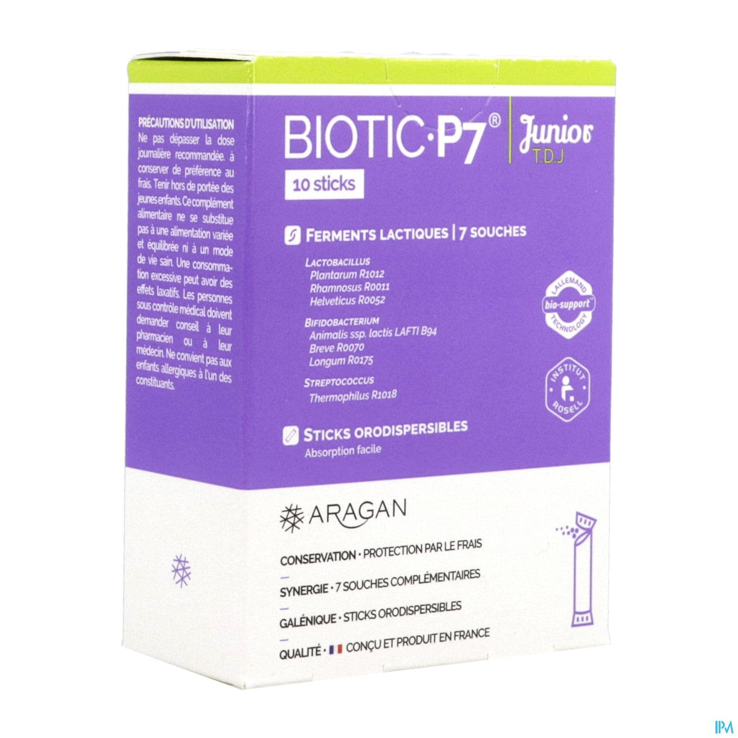 Aragan Biotic P7 Junior Stick Orodispersible 10