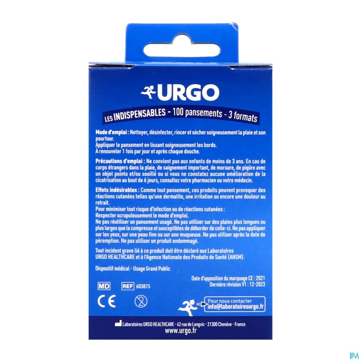 URGO INDISPENSABLES PANS MULTIX100