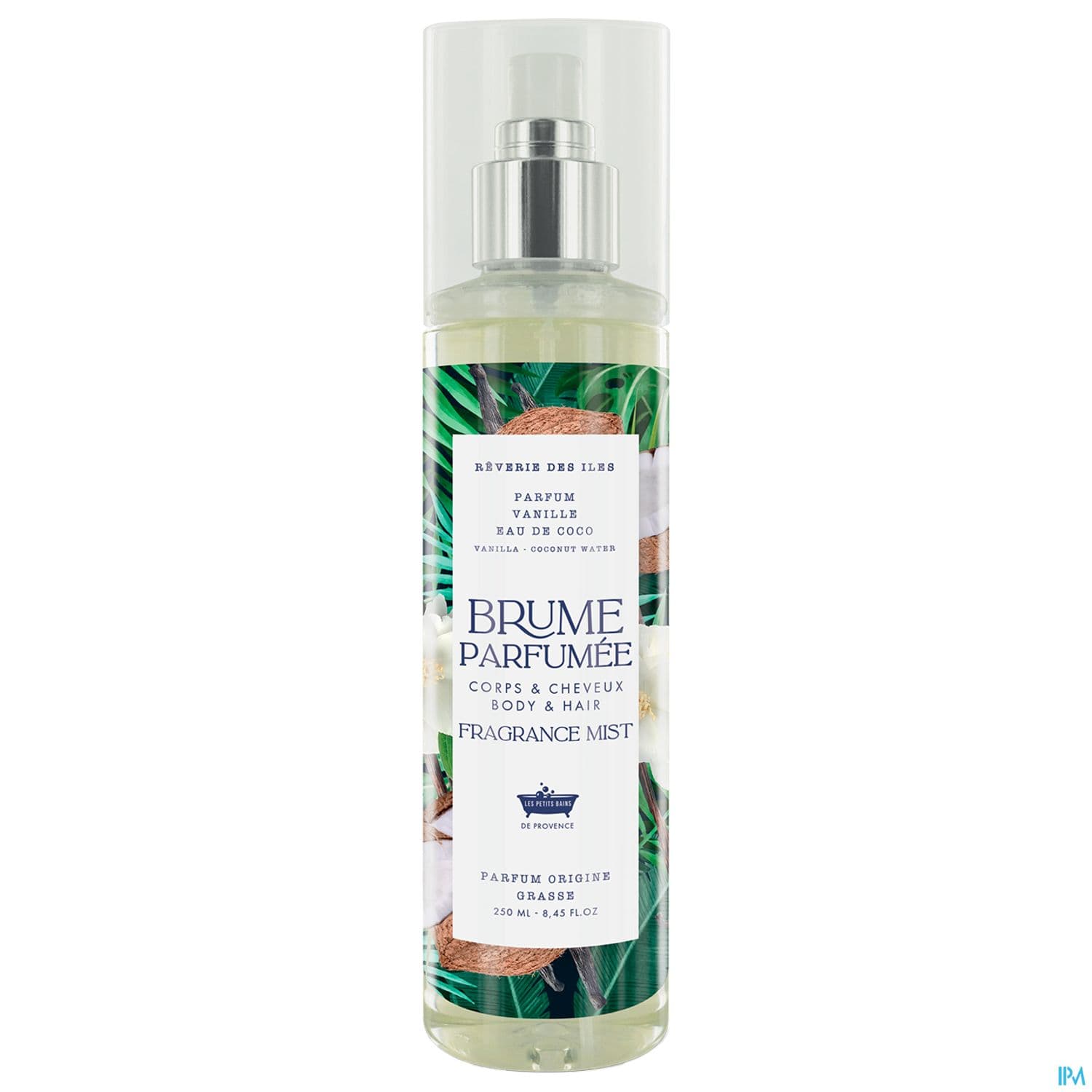 Les Petits Bains De Provence Brume Parfumee Vanille Eau De Coco Spray 250ml