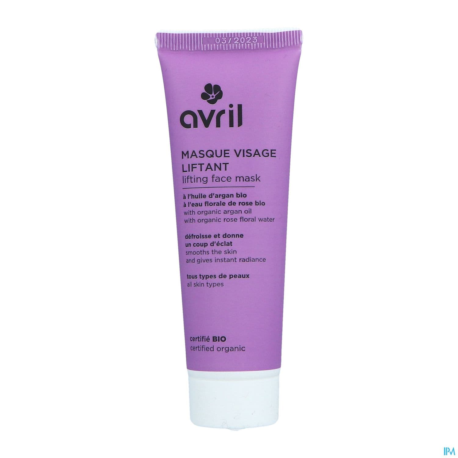 Avril Masque Visage Liftant Certifie Bio 50ml