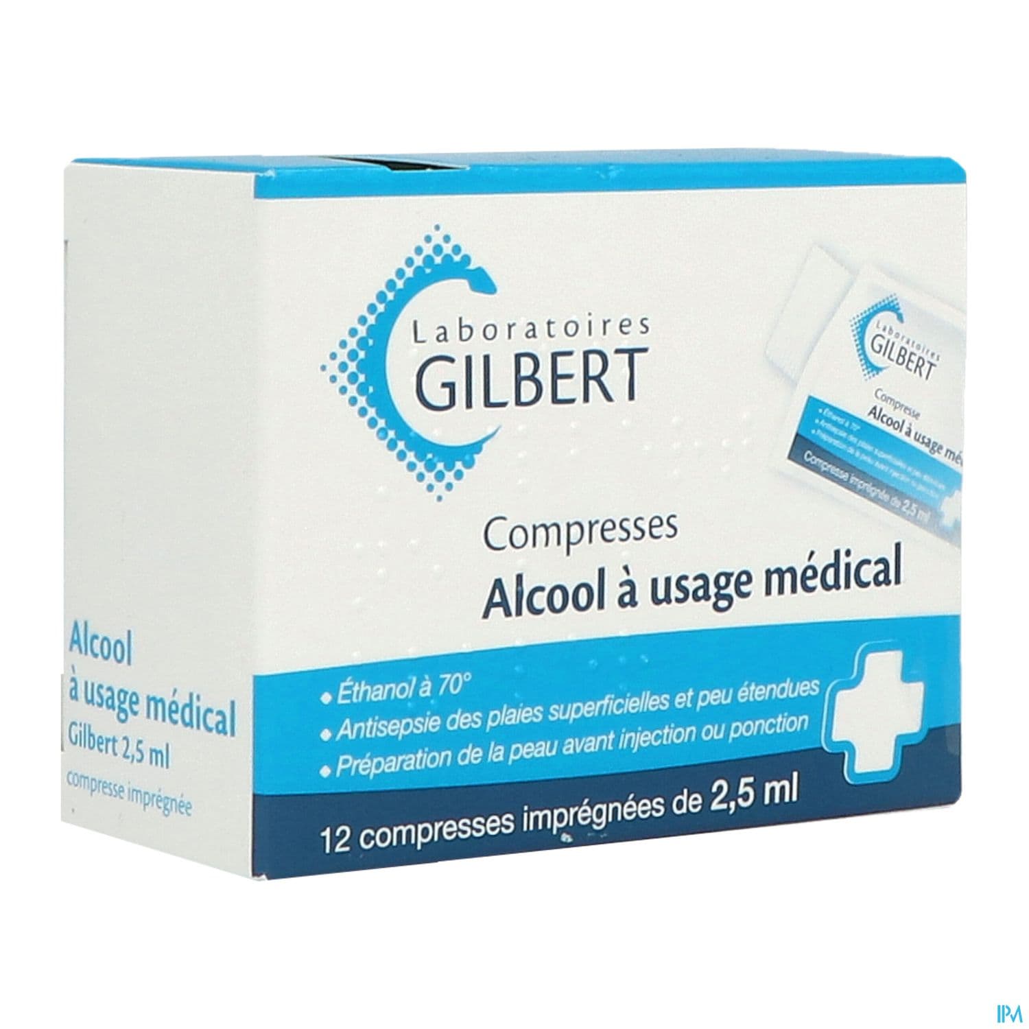 ALCOOL MEDICAL GILB 2,5ML COMP 12