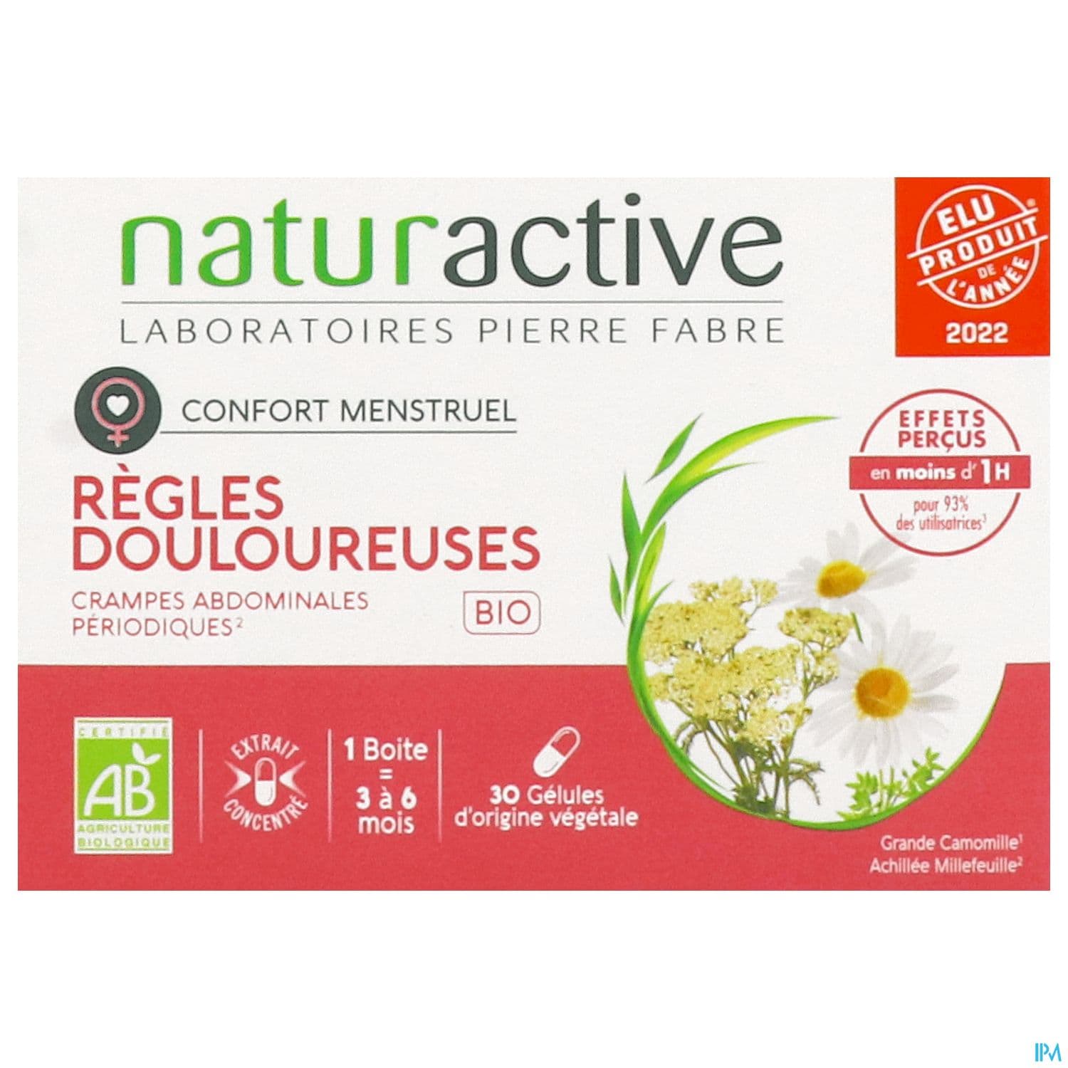 REGLES DOULOUREUSES NATURACTIV 30