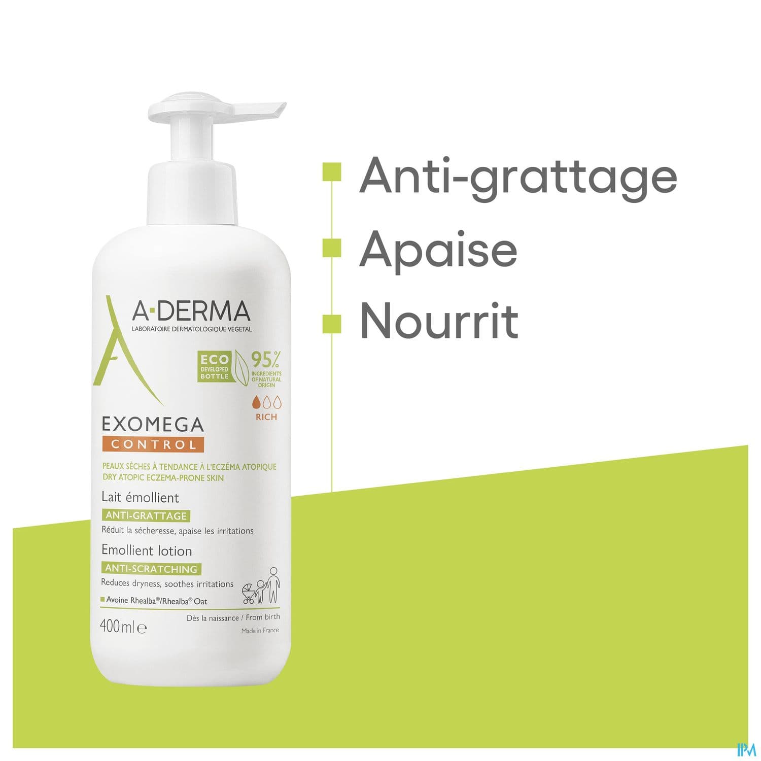 A-DERMA EXOMEGA CONT LAIT 400ML
