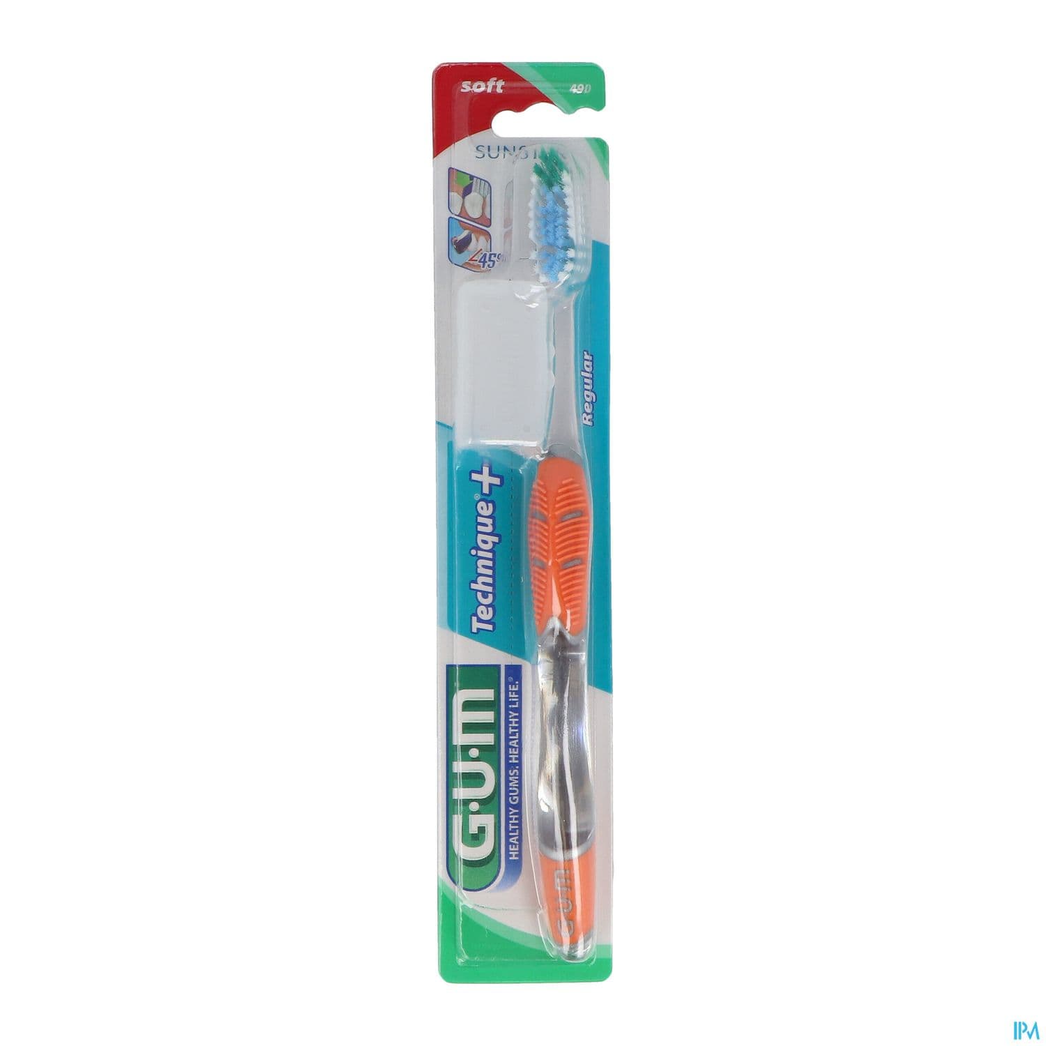 Gum technique+ brosse à dents souple normale (modèle 490)