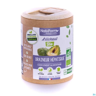 Nat Et Form Ecoresponsable Artichaut Bio Gelule Vegetale 200