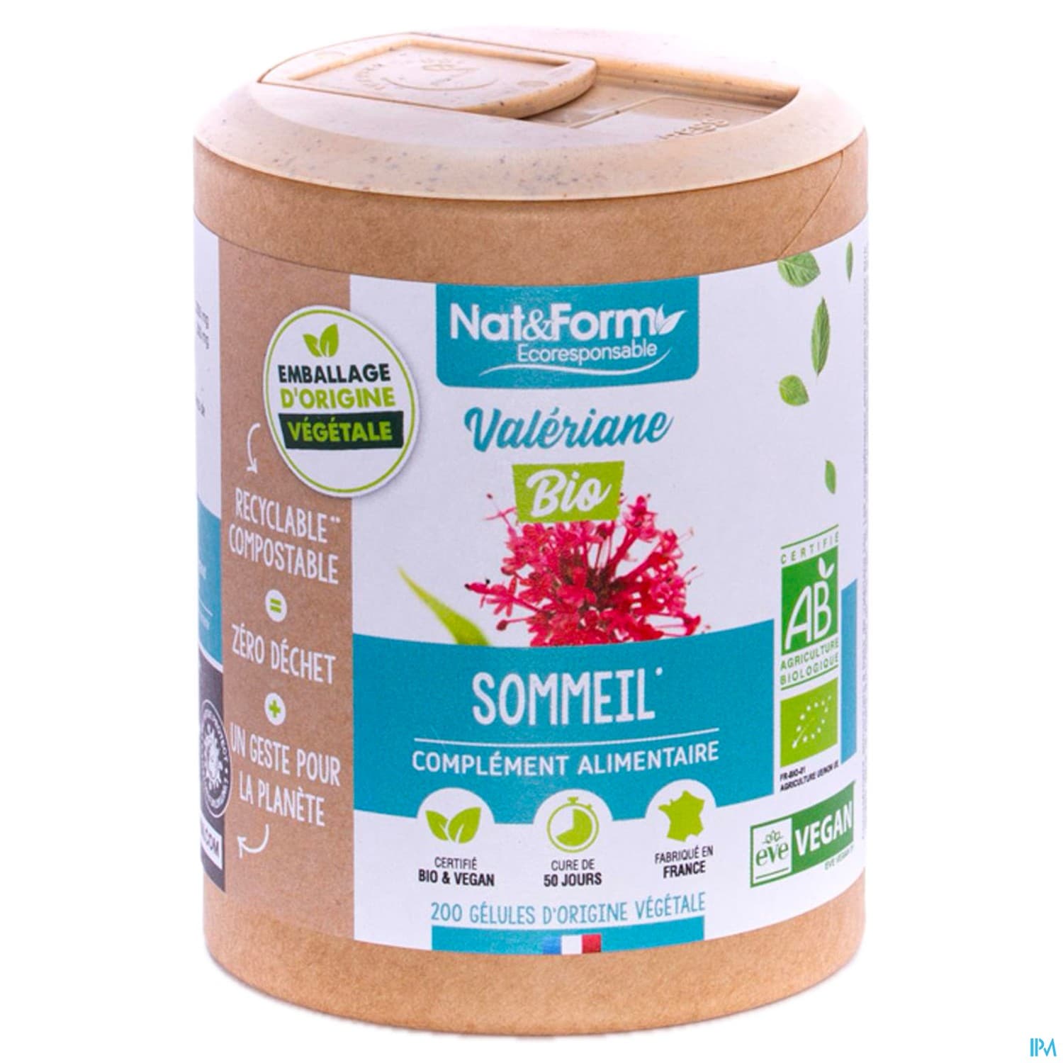Nat Et Form Ecoresponsable Valeriane Bio Gelule Vegetale 200