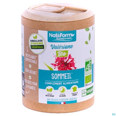 Nat Et Form Ecoresponsable Valeriane Bio Gelule Vegetale 200