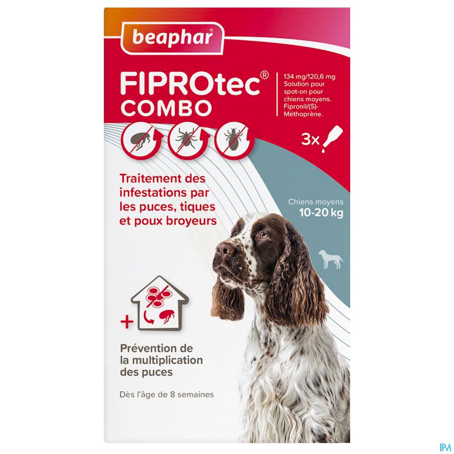 BEAPHAR FIPROTEC COMBI MOY CHIENX3