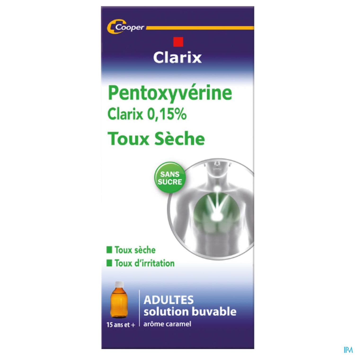Clarix Toux Seche Pentoxyv 0.15% Adulte Sirop 200ml