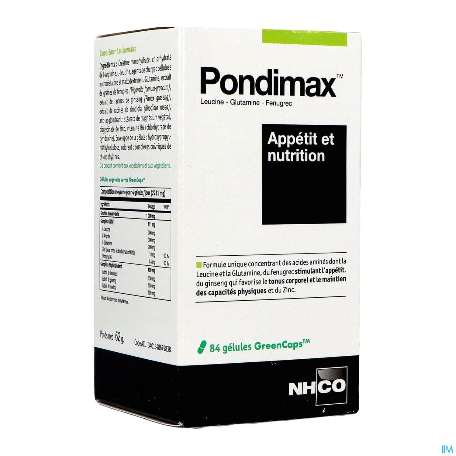 Nhco Pondimax Appetit Et Nutrition Gelule 84