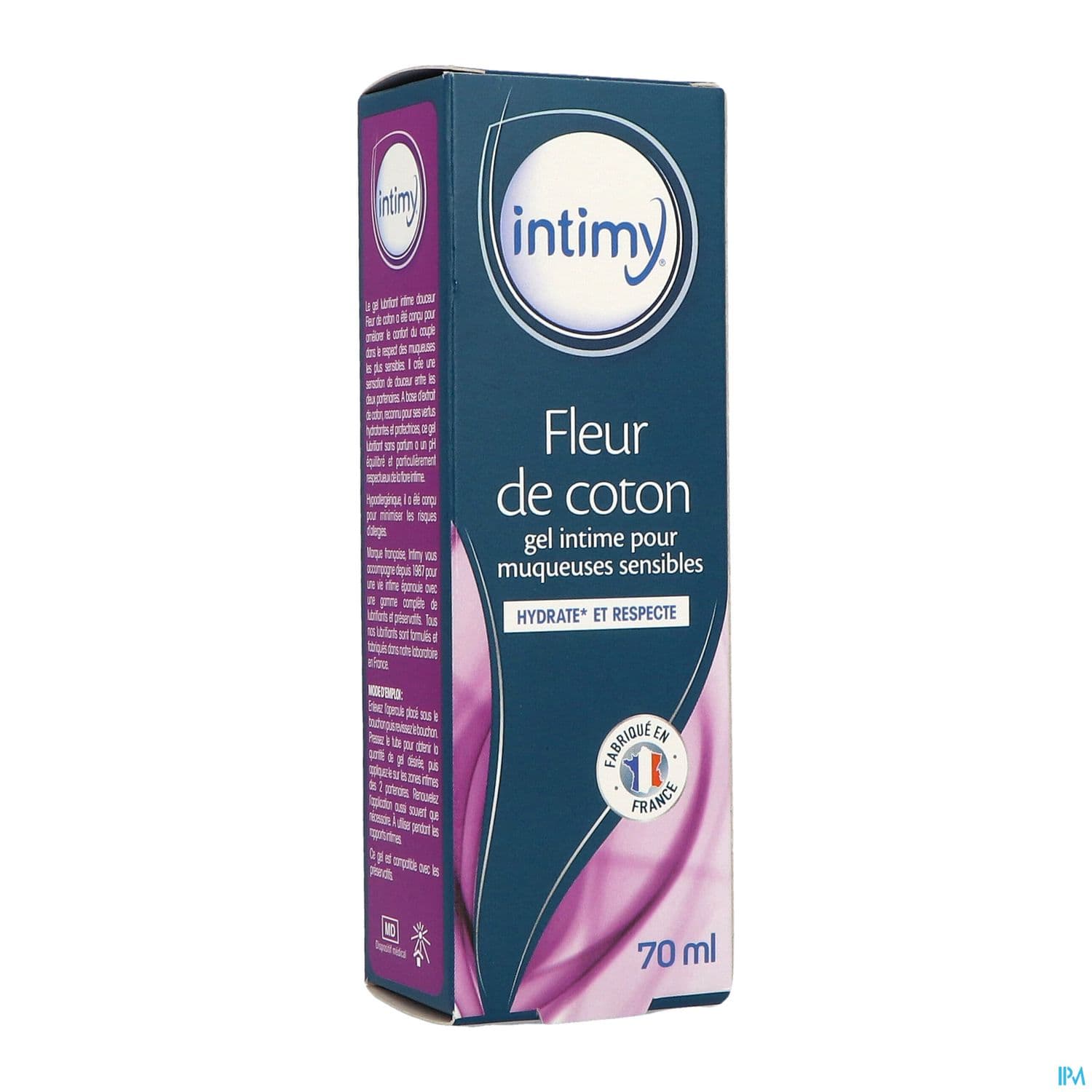 INTIMY GEL LUBRIF FLEUR COTON 70ML