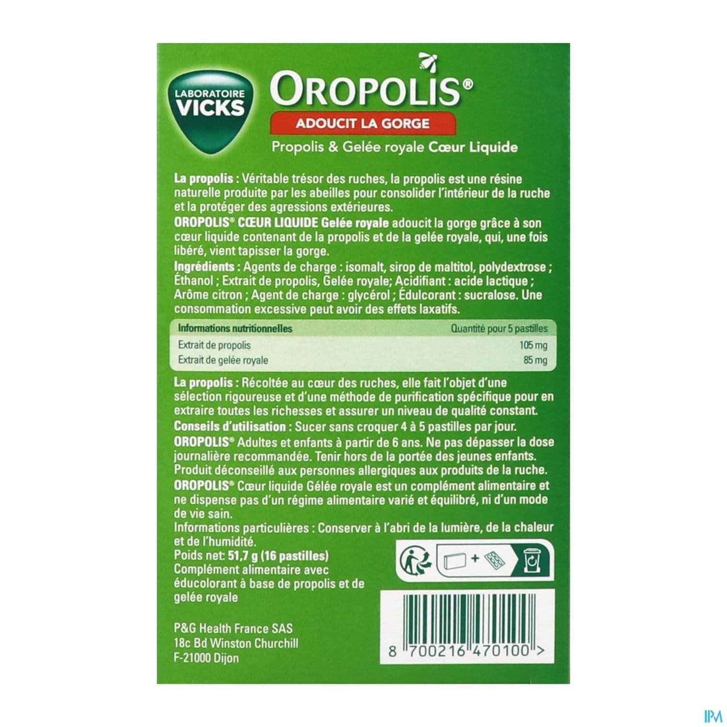 OROPOLIS PAST COEUR LIQUIDE GELEE ROY B/16