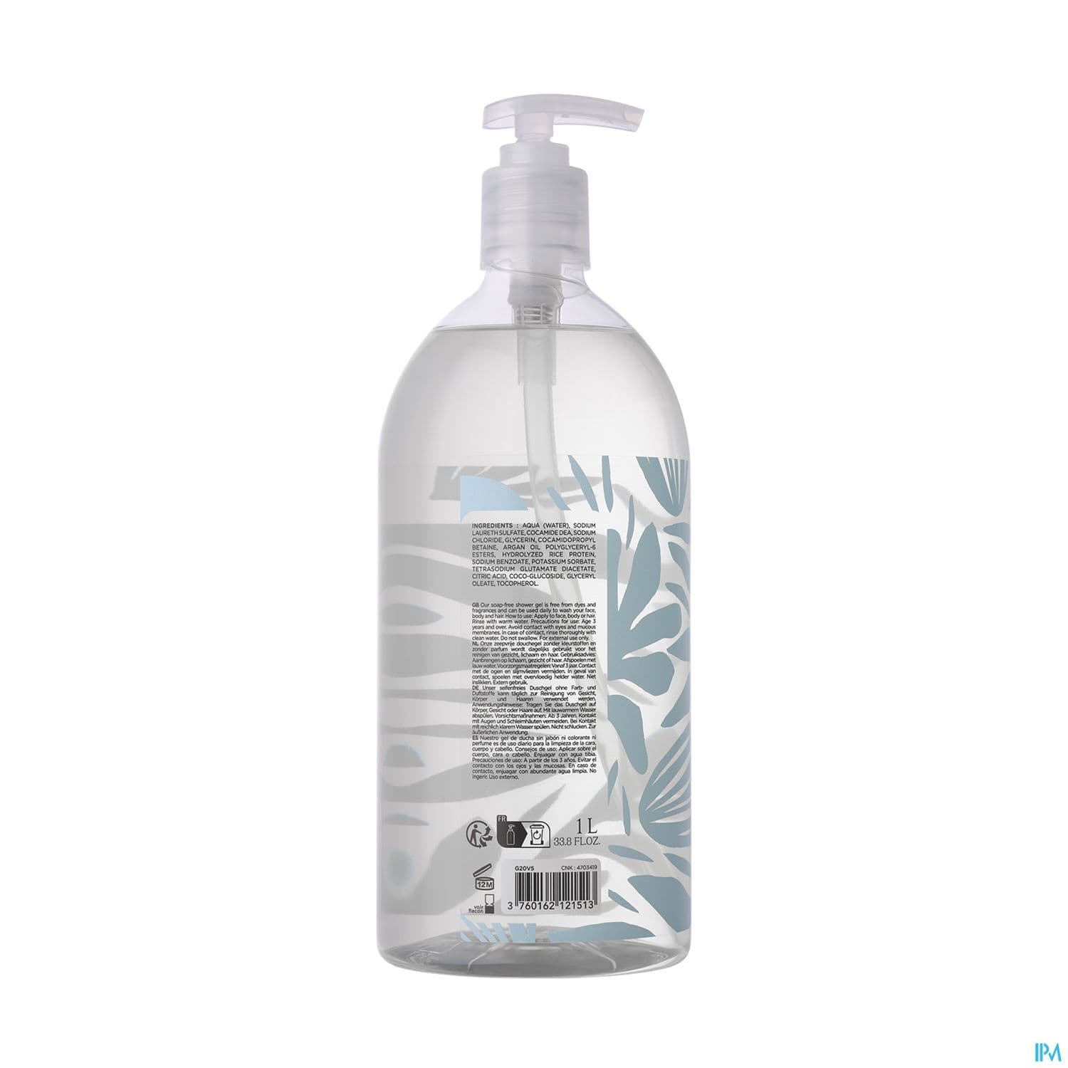 Mkl Green Nature Gel Douche Neutre Cosm'ethik 1l