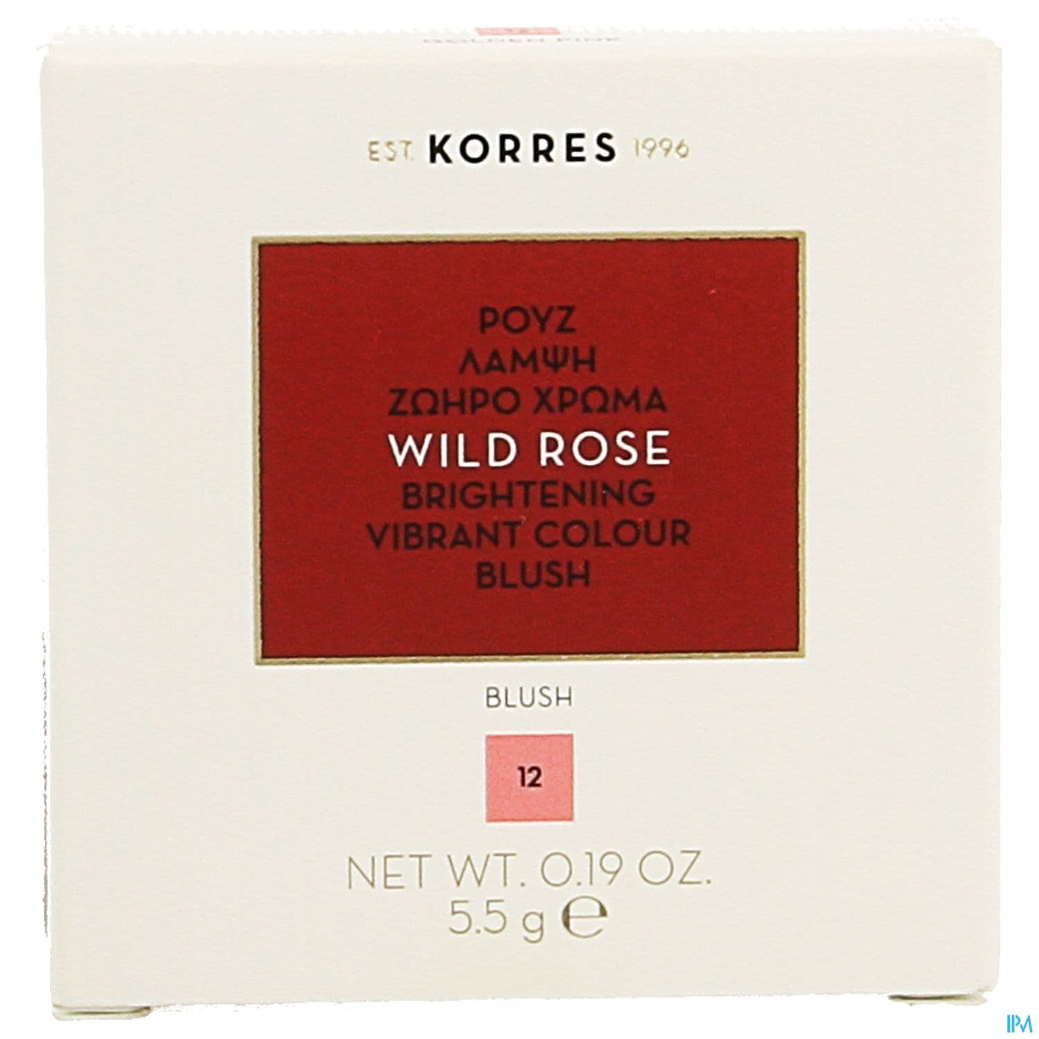 Korres Rose Sauvage Blush 12 Golden Pink 5g5