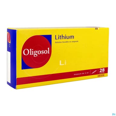 Oligosol Lithium Solution Buvable Ampoule 2ml 28