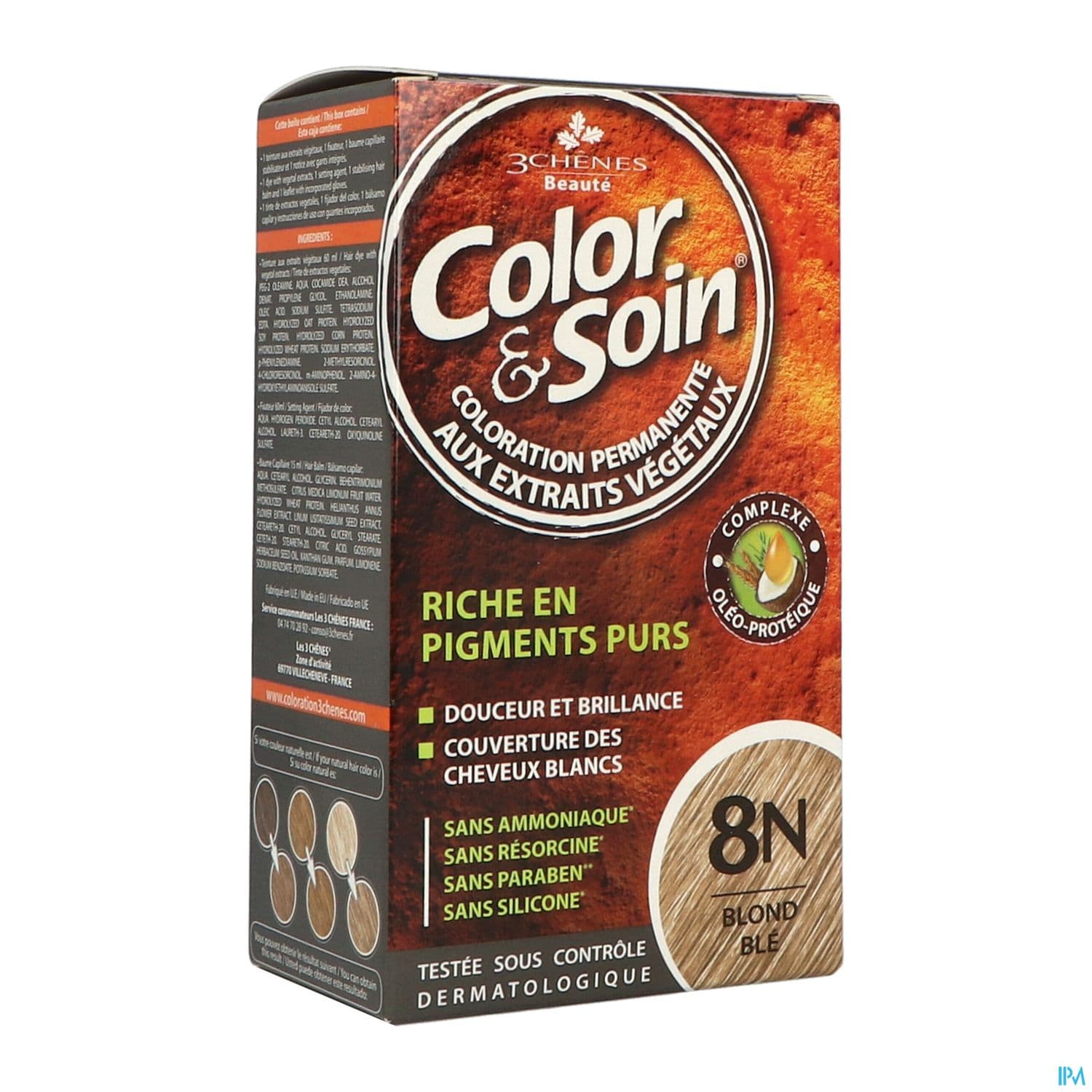 3 CHENES COLOR/SOIN BL BLE 8N — Grande Pharmacie Lazare Carnot 7j/7