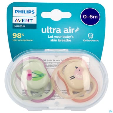 SUCET AVENT ULT AIR MIX NATUR 0-6M