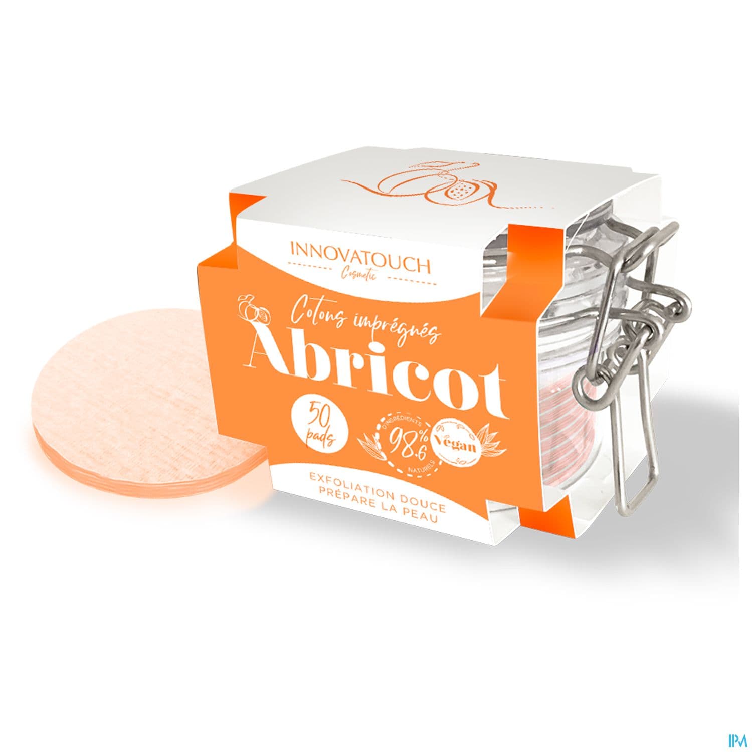 Innovatouch Cosmetic Disque De Coton Impregne Abricot X50