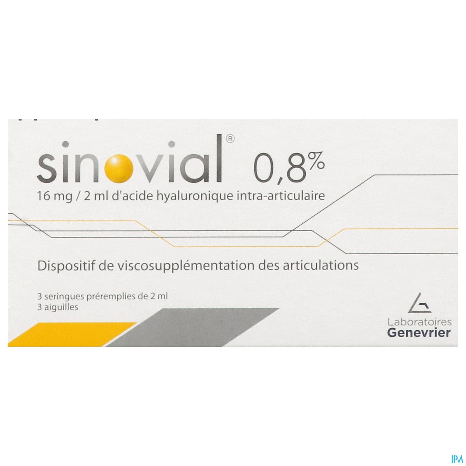 SINOVIAL 0.8% SERINGUE 2ML 3