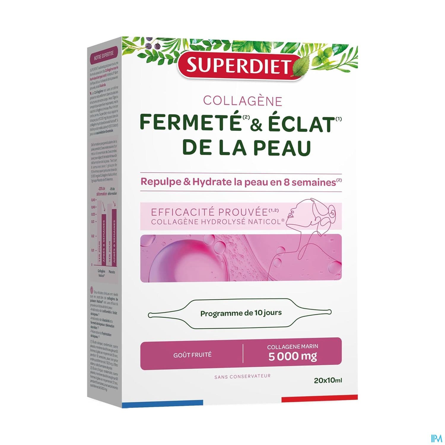 Superdiet Collagene Fermete Eclat De La Peau Gout Fruite Ampoule 10ml X20 — Pharmacie du Médoc